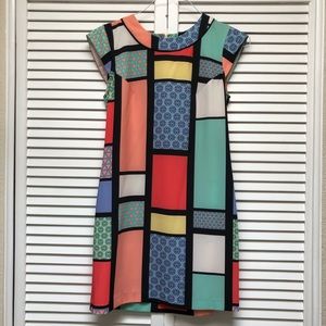 Anthropologie, Karen Walker colorful dress, sz 2